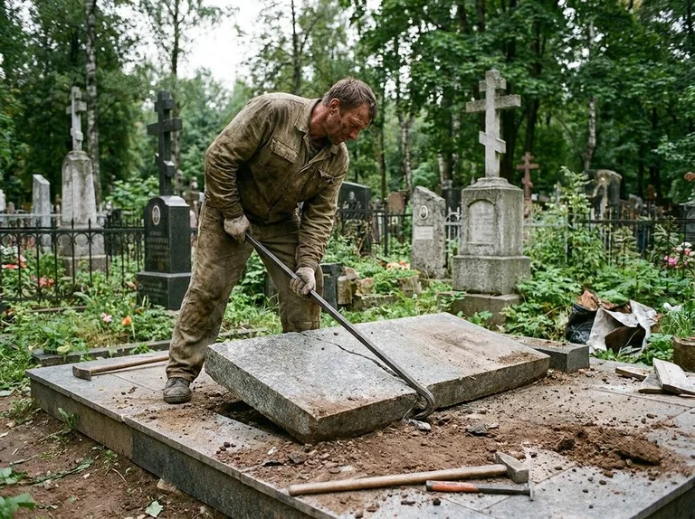 Демонтаж гранитной плитки и мощения участка в Хабаровске