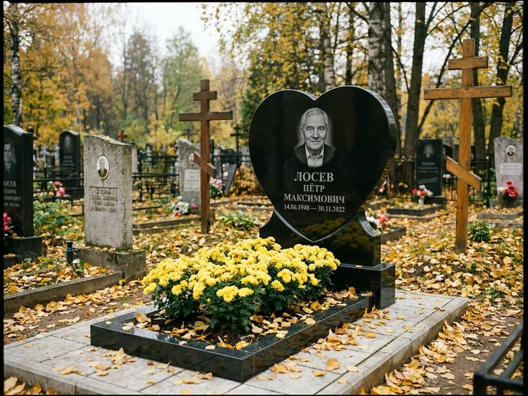 Керамический портрет пожилой женщины в Хабаровске