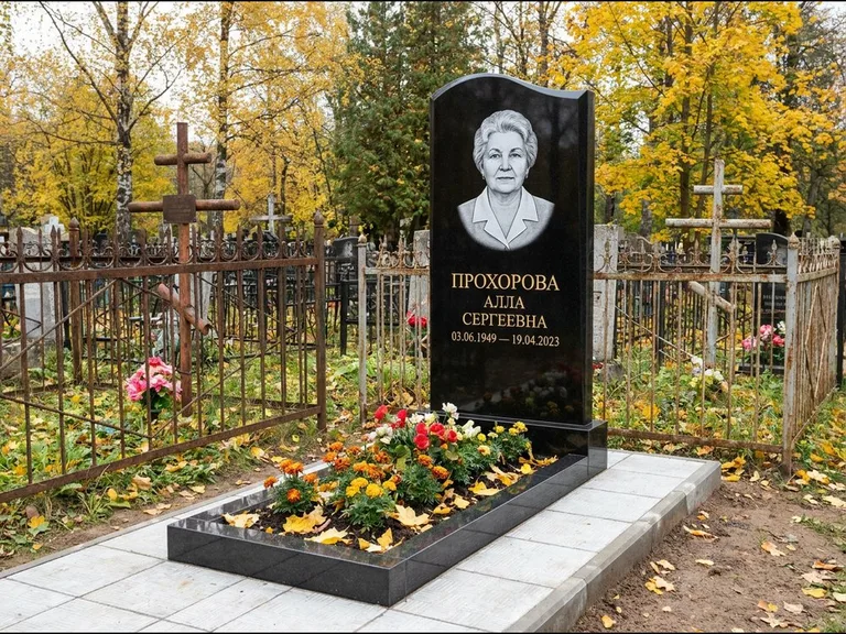 Гравировка портрета на чёрном граните — выполненная работа 8 в Хабаровске
