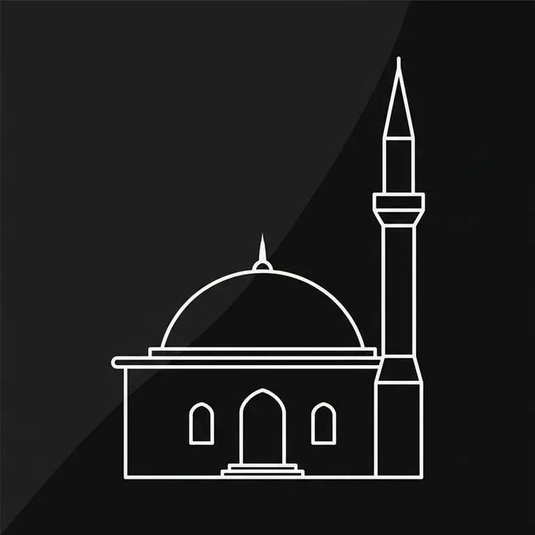 Эскиз: Одноминаретная — скромный силуэт сельской мечети в Хабаровске