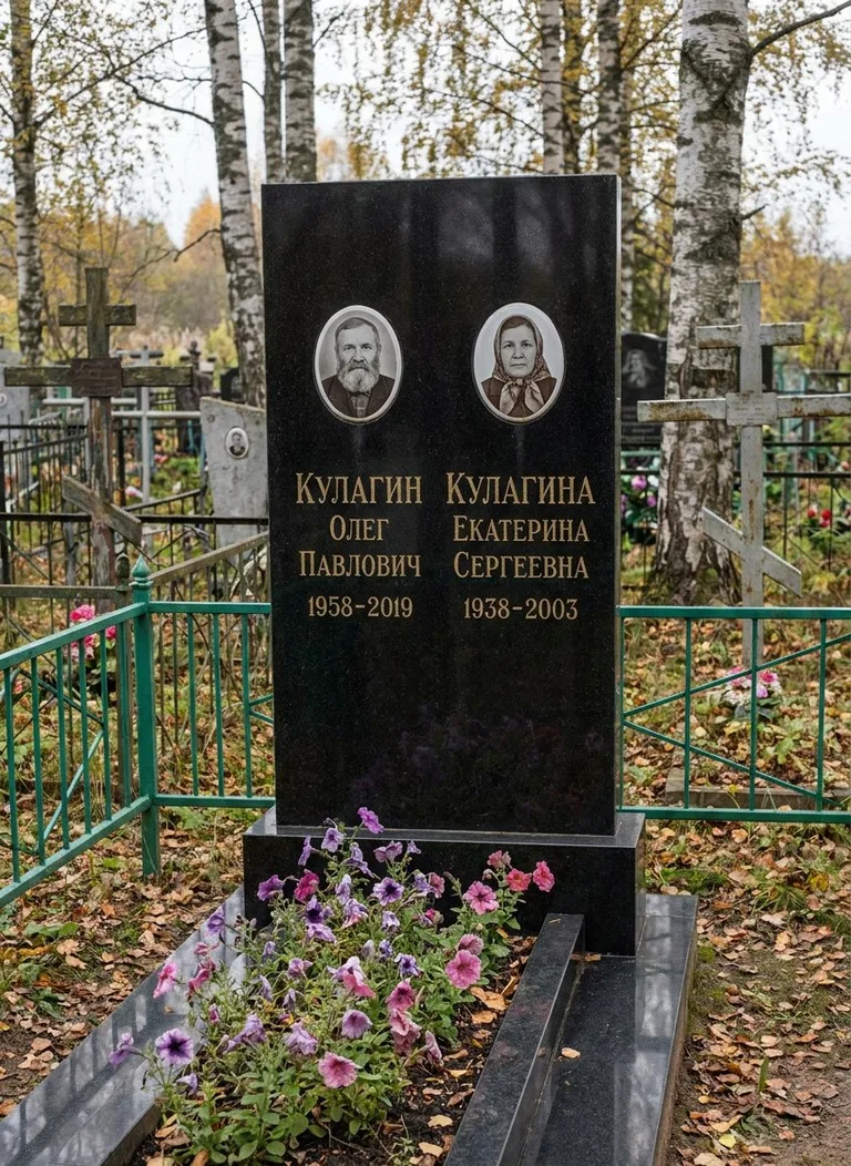 Аллея на Тольяттинском городском кладбище
