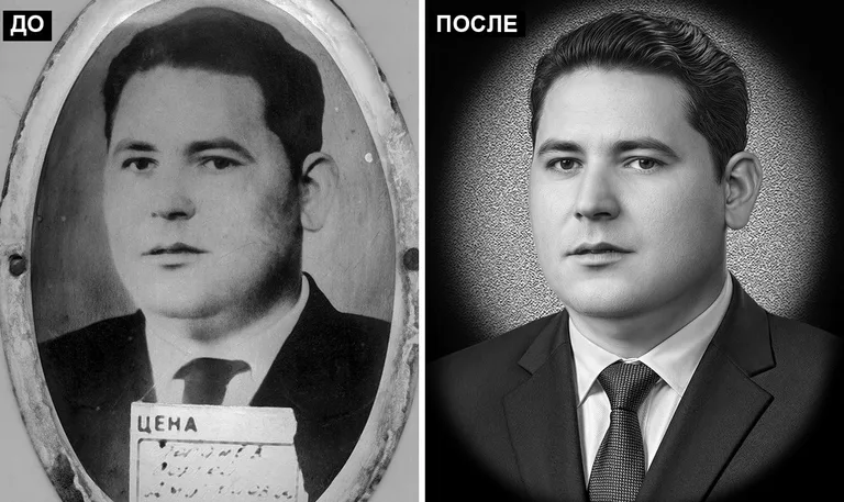 Ретушь фото на памятник — реставрация фотографии: до и после в Хабаровске
