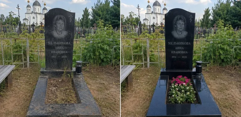 Мойка фигурного памятника до и после в Хабаровске