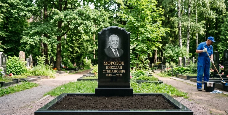 Уборка могил на кладбище в Хабаровске — наведение порядка, мойка памятника, благоустройство участка