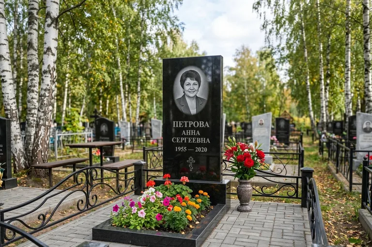 Установка гранитного памятника на могилу в Хабаровске