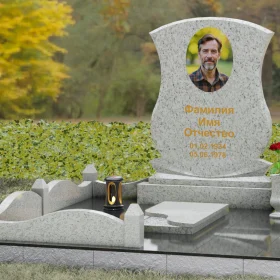 Светский вертикальный памятник из гранита - П146