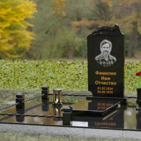 Вертикальный гранитный памятник светский - П149
