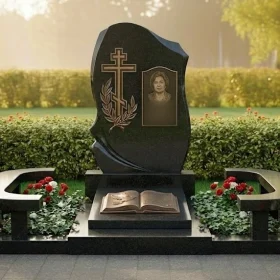 Гранитный мемориальный комплекс православный - ПН378