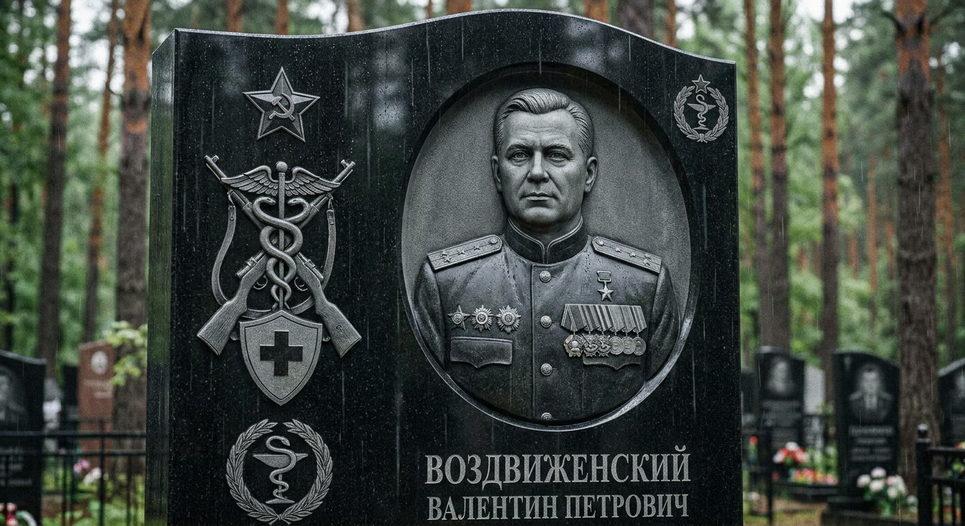 Пример дизайна: Памятник военному врачу