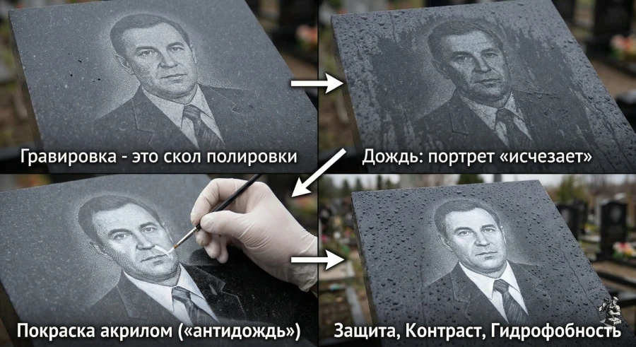 protsess-i-rezultat-pokraski-gravirovannogo-portreta-na-pamyatnike-dlya-zashchity-ot-dozhdya