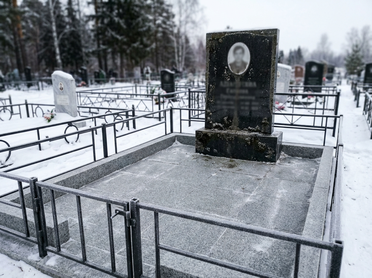 Благоустройство могилы в Хабаровске — пример 4