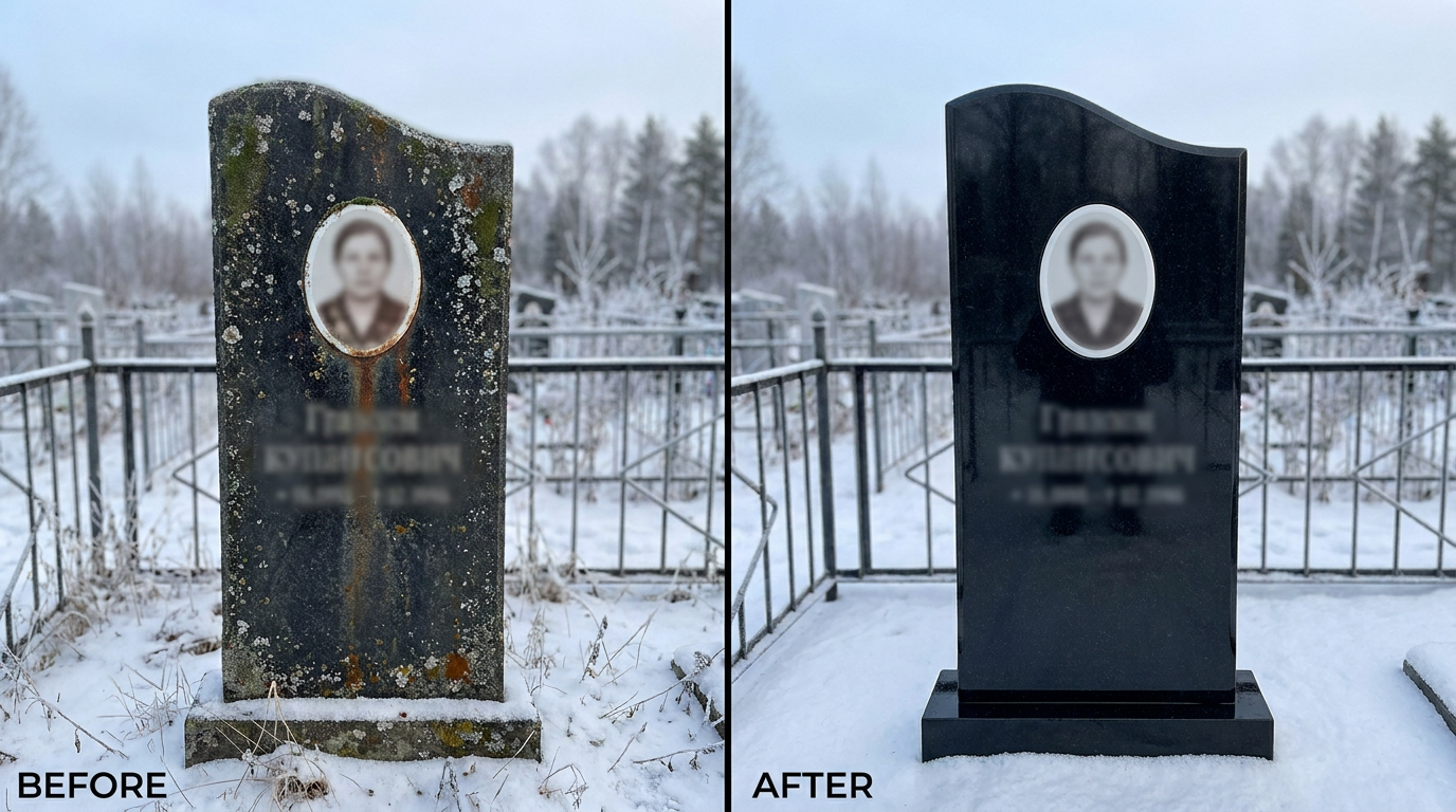 Реставрация памятника в Хабаровске — пример 1
