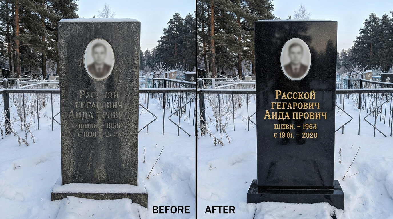 Реставрация памятника в Хабаровске — пример 2