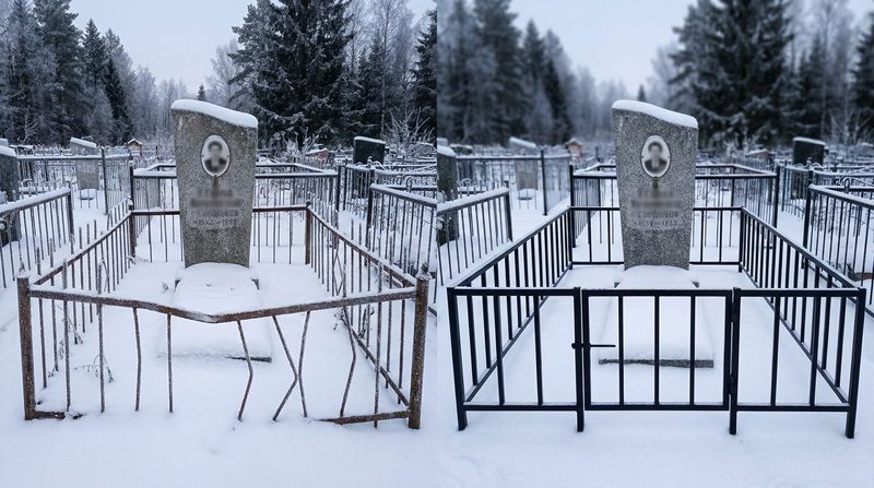 Установка ограды в Хабаровске — пример 1